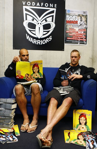 Vodafone Warriors Sam Rapira (left) and Micheal Luck (right)